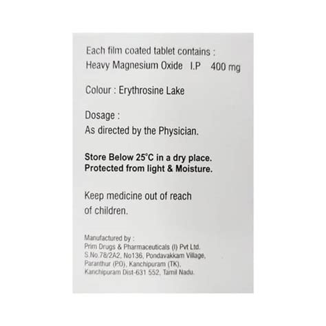 Remmag 400 MG Tablet (10): Uses, Side Effects, Price & Dosage | PharmEasy