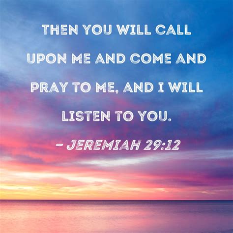 Jeremiah 29 12 Bible Verse
