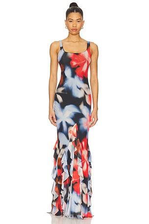 Red Ruffle Dress - Free Shipping & Returns | REVOLVE