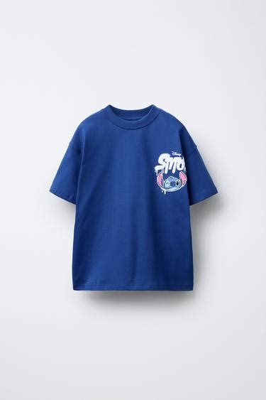 LILO & STITCH © DISNEY PRINTED T-SHIRT - Blue | ZARA India