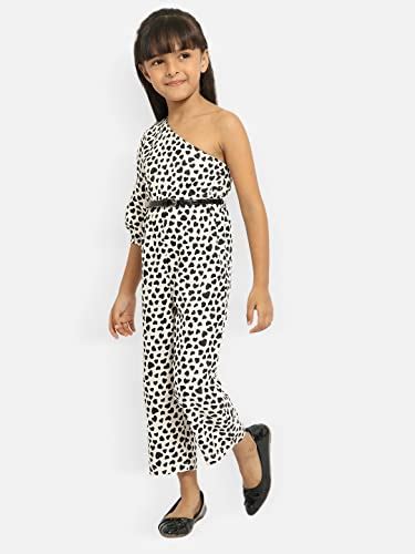 nauti nati Girl's Rayon Empire Waist Ankle Length Jumpsuit (NN312-642-4 ...