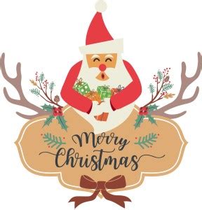 K2A Studio 58 cm Merry Christmas wishes santa claus Self Adhesive ...