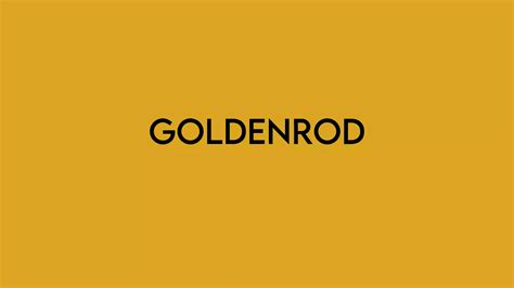 Goldenrod Color: Everything - Printiverse