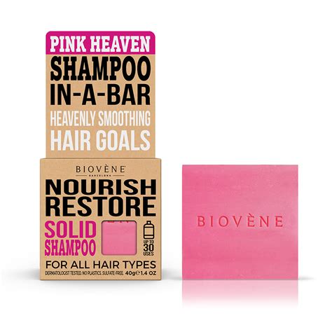 Biovène Nourish Restore Pink Heaven Solid Shampoo | lyko.com