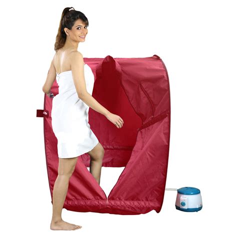Kawachi Foldable Steam Sauna Bath with Single Layer Heat Resistant ...