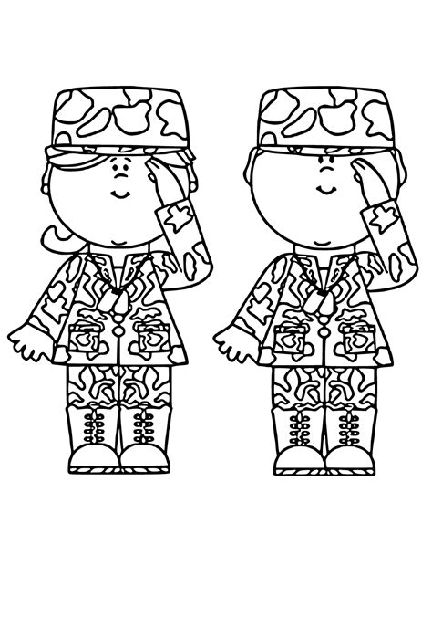 Army Soldier Coloring Page