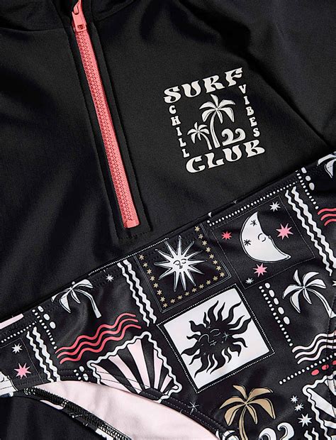 Buy 2pc Rash Vest Swim Set (6-16 Yrs) at Marks & Spencer