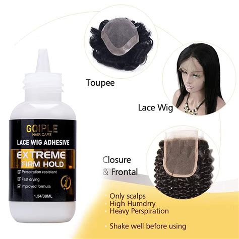 Goiple Wig Glue 1.34fl oz - Waterproof Lace Front Wig Adhesive Kit with ...