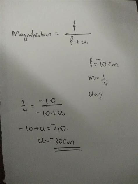 Focal length of concave lens is 10cm where should a real object be ...