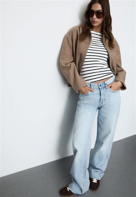 Women’s wide leg jeans | Stradivarius Philippines