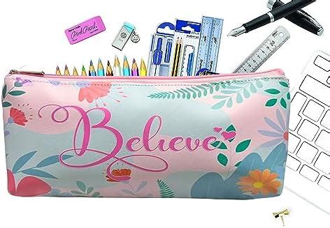 Beautiful Flower Print Pencil/Utility/Make up Pouch for Girls : Amazon ...