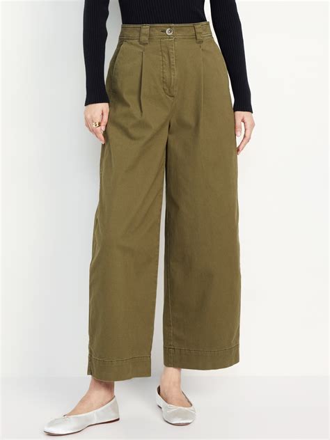 Extra High-Waisted Barrel Wide-Leg Pants | Old Navy