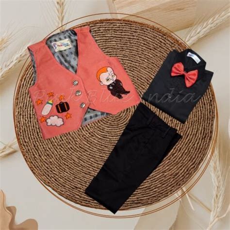 Boss Baby Birthday Outfit- Boys Waistcoat