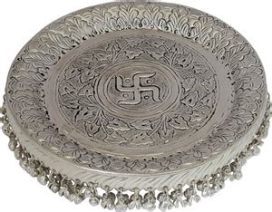 Divine Mantra Pooja Thali Puja Mandir Decoration Items Aarti Plate ...