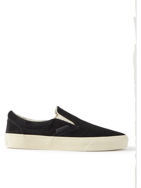 TOM FORD - Jude Suede Slip-On Sneakers - Black TOM FORD