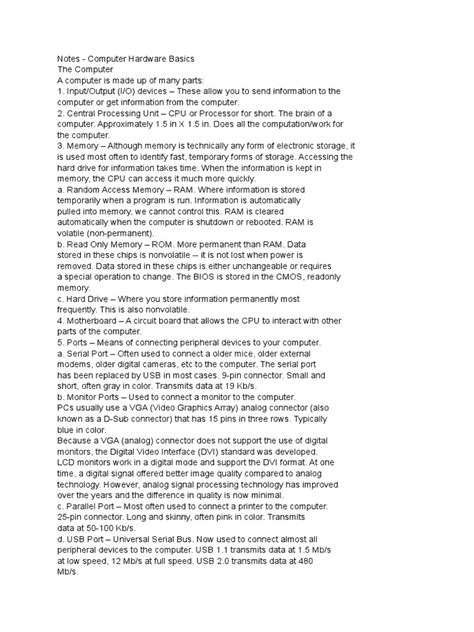 Computer Hardware Basics 的图像结果