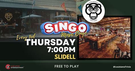 SINGO Music Bingo at Brass Monkey Draught Emporium, The Brass Monkey ...
