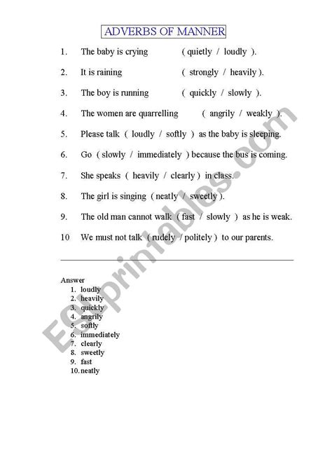 Manner Worksheet 的图像结果