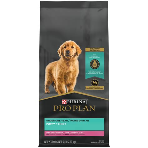 Purina Pro Plan Puppy for Puppies Lamb Rice Dry Dog Food, 6 lb Bag ...