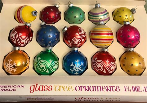 Vintage Glass Tree Ornaments, Woolworths Glass Ball ornaments ...