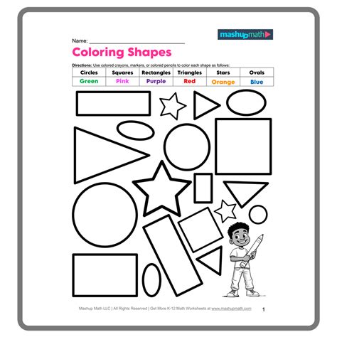 Math Shapes Worksheet 的图像结果
