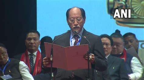 NDPP leader Neiphiu Rio sworn in as Chief Minister of Nagaland for 5th time