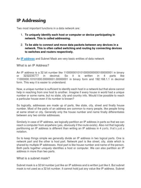 Image result for IP Addressing Explained