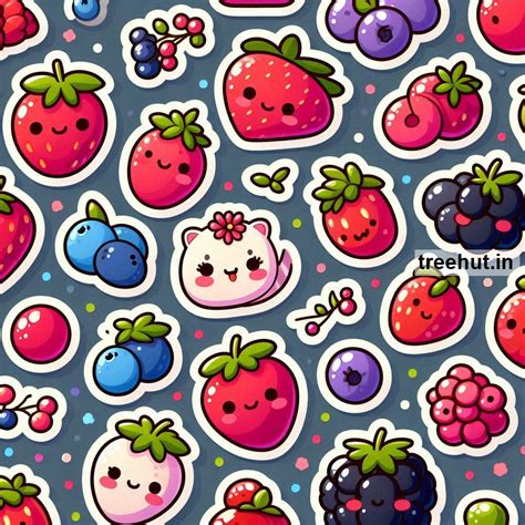 Printable Berry Stickers and 50 Sticker Craft Ideas for Kids and Adults ...