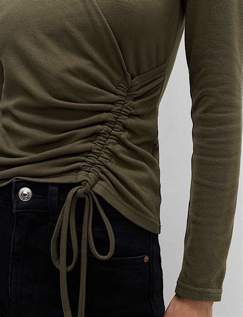 Buy Cosy Ruched Front Top with Stretch at Marks & Spencer