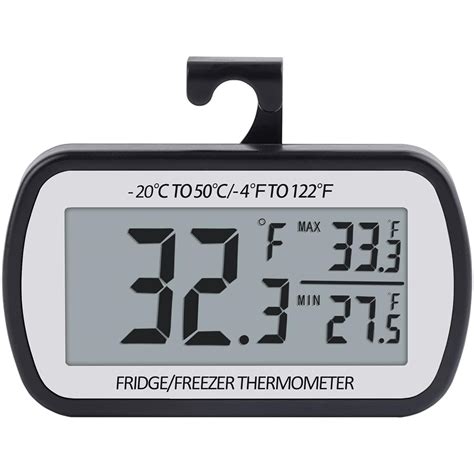 Refrigerator Thermometer Digital Fridge Thermometer for Freezer with ...
