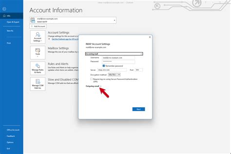 Image result for Outgoing Email Server Settings