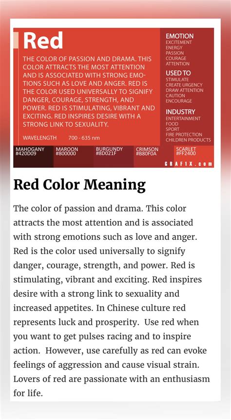 Image result for Red Color Meaning