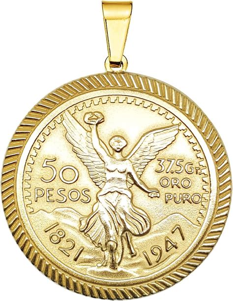 Dije de centenario de 14 quilates chapado en oro brasileño : Amazon.com ...