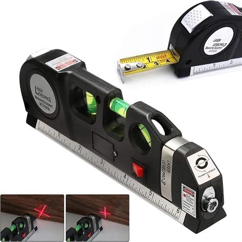 Buy Metrix: 4-in-1 Multipurpose Laser Spirit Level with 8ft Measuring ...