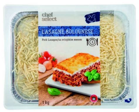 Lasagne Bolognese Chef select 1kg   Lidl   Akcija  
