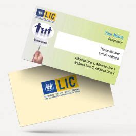 "Modern LIC Business Card Designs for Agents"