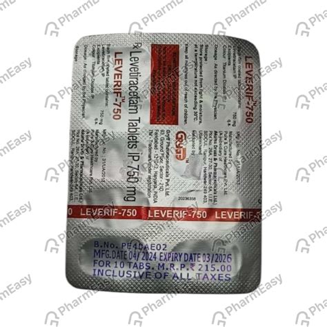 Leverif 750 MG Tablet (10): Uses, Side Effects, Price & Dosage | PharmEasy