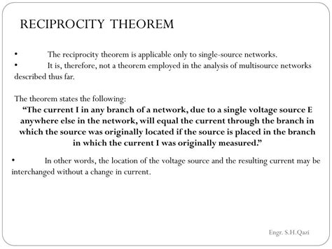Image result for Reciprocity Theorem Explained