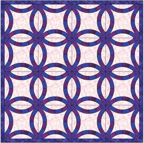Double Wedding Ring Quilt Block Template Pattern PDF - Etsy
