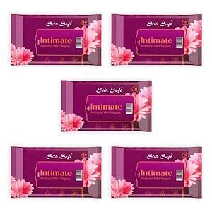 Buy Silk Soft Intimate Wipes Women – 50 Wipes (Pack of 5 x 10 ...