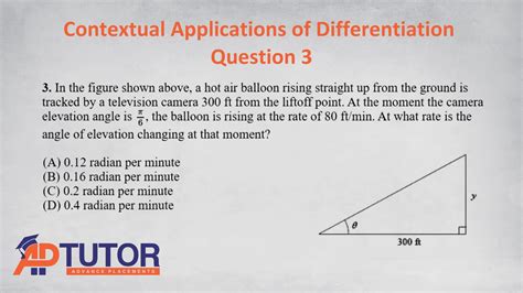 AP Calculus AB / Contextual Applications of Differentiation / Question ...