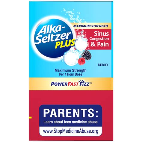 Buy Alka-Seltzer Plus Maximum Strength Sinus Congestion & Pain Medicine ...