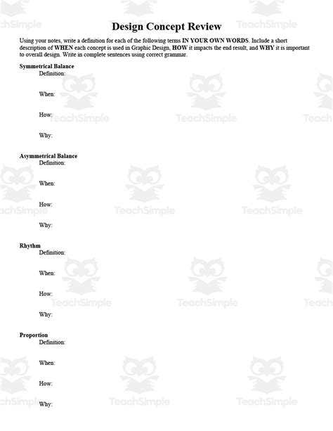 Graphic Design Concept Review by Teach Simple