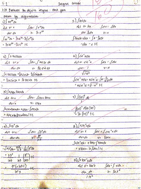 Image result for Integral Sample Problems