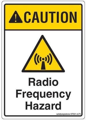 Safety Sign Store CAUTION: Radio Frequency Hazard Emergency Sign Price ...