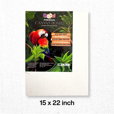 Thoovi - Premium - White Canvas Board for Painting | Suitable for Acry ...