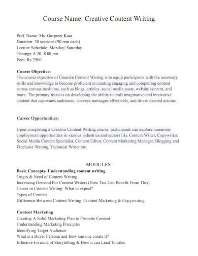 Image result for Sample of Content Writing