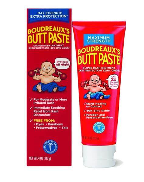 Boudreaux's Original Butt Paste Diaper Rash Ointment 4OZ UK SELLER