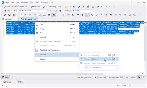Image result for Notepad Format SQL Code