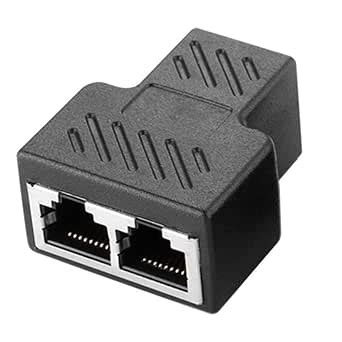 AdzMozi® Ethernet RJ45 Lan Coupler Adapter Splitter 1 to 2 Female 8P8C ...